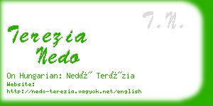 terezia nedo business card